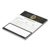 Professional 3D Gold Medical Caduceus Appointment Notizblock (Rotiert)