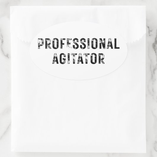 PROFESSIONAL AGITATOR OVALER AUFKLEBER (Tasche)