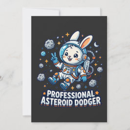 Professional Asteroid Dodger Bunny Einladung