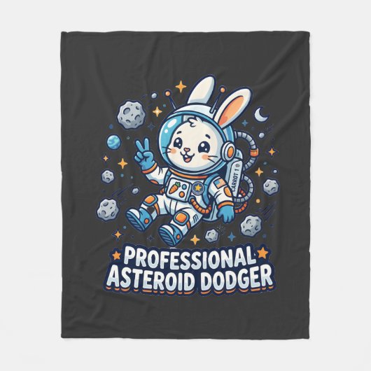 Professional Asteroid Dodger Bunny Fleecedecke (Vorderseite)