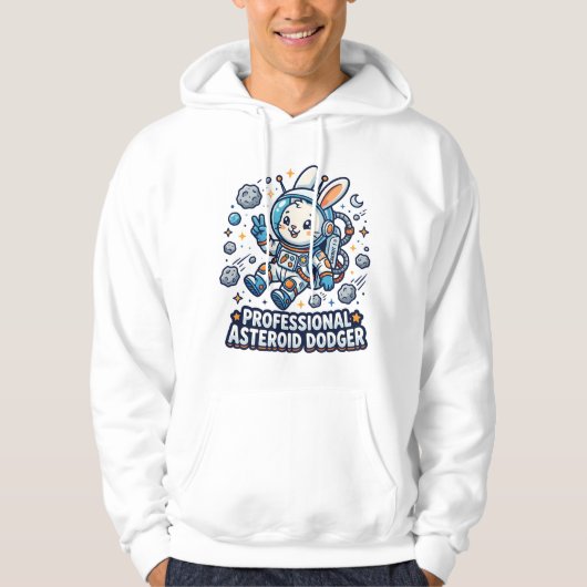 Professional Asteroid Dodger Bunny Hoodie (Vorderseite)
