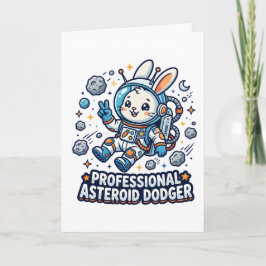 Professional Asteroid Dodger Bunny Karte
