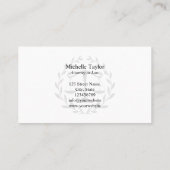 Professional Attorney at Law Justice Scale Lawyer Visitenkarte (Rückseite)