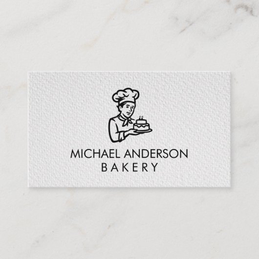 Professional Bakery Pastry Chef Visitenkarte (Vorderseite)