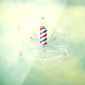 Professional Barber Shop Glass Sticker – Custom  (Blatt 3)