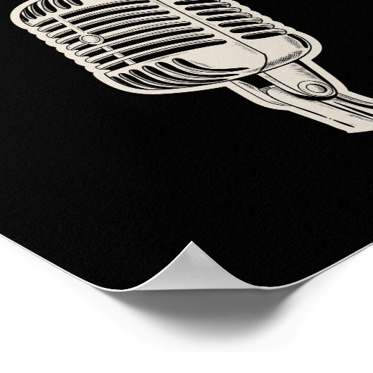 Professional Bathroom Singer Poster (Ecke)