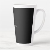 Professional black add your name handwriting retro milchtasse (Rechts)