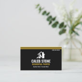 Professional Black and Gold Residential Painter Visitenkarte (Stehend Vorderseite)
