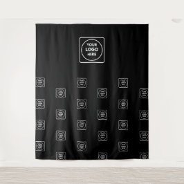 Professional Black Backdrop Custom Business  Wandteppich