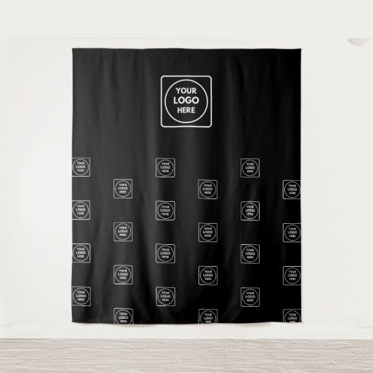Professional Black Backdrop Custom Business  Wandteppich (Vorderseite)