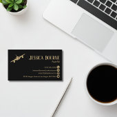 Professional Black Gold Pilot Aviation Modern Visitenkarte