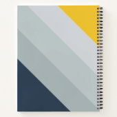 Professional Blue to Yellow Gradient Sketchbook Notizblock (Rückseite)