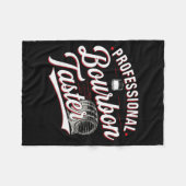 Professional Bourbon Taster Funny Drinking Whiskey Fleecedecke (Vorderseite (Horizontal))