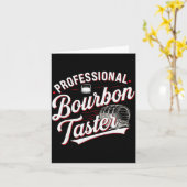 Professional Bourbon Taster Funny Drinking Whiskey Karte (Gelbe Blume)