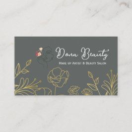 Professional Bridal Makeup Artist Business Card Visitenkarte
