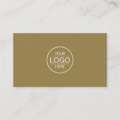 Professional Brown Add your Logo Visitenkarte (Vorderseite)