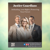 Professional Brown Confident Lawyers Legal Service Fensteraufkleber (Blatt 3)