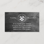 Professional Builder Carpenter Tools Woodworking Visitenkarte (Vorderseite)