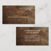 Professional Builder Carpenter Tools Woodworking Visitenkarte (Vorne/Hinten)