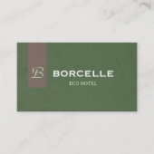 Professional Business Card in Elegant Olive Green  Visitenkarte (Vorderseite)
