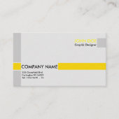 Professional business card in gray and yellow visitenkarte (Vorderseite)