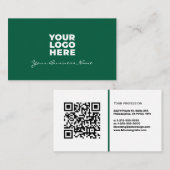 Professional Business Card with QR Code & Logo Visitenkarte (Vorne/Hinten)