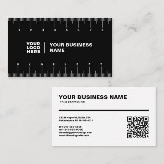 Professional Business Card with Ruler (cm) Visitenkarte