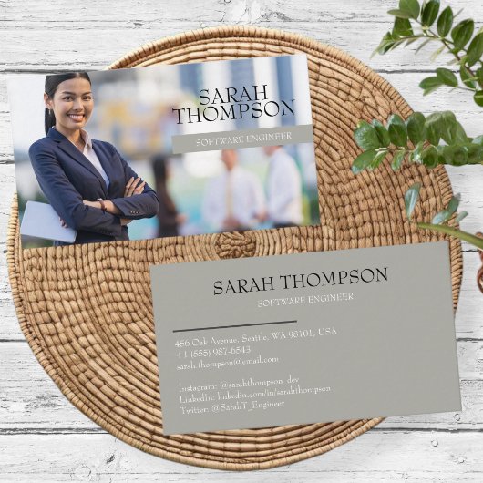 Professional business cards, editable template  visitenkarte
