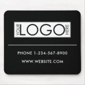 Professional Business Logo Contact Details Simple Mousepad (Vorne)