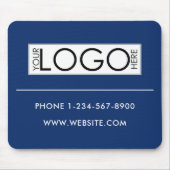 Professional Business Logo Contact Details Simple Mousepad (Vorne)