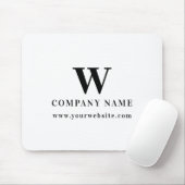 Professional Business Logo Monogram Name Website Mousepad (Mit Mouse)