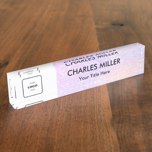 Professional business logo  namensplakette (Seite)