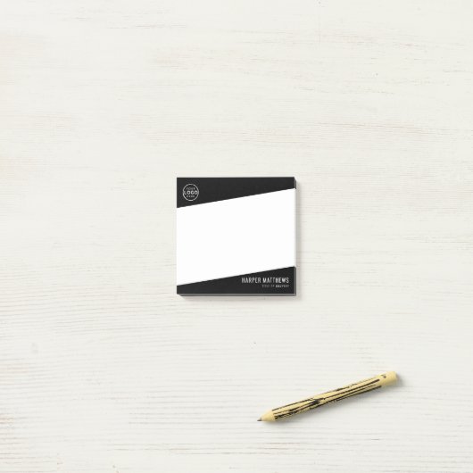 Professional Business Logo Post-it Klebezettel (Auf Schreibtisch)