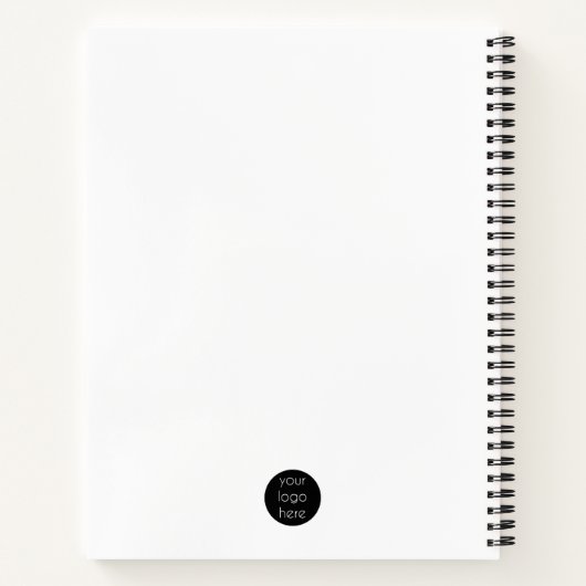 Professional Business Logo QR Code & Text Notizblock (Rückseite)