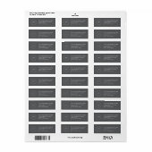  Professional Business Logo  Return Address Label (Vorne)