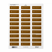 Professional Business Logo Return Address Label (Vorne)