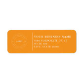  Professional Business Logo  Return Address Label (Vorne)