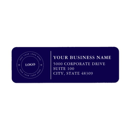  Professional Business Logo  Return Address Label (Vorne)