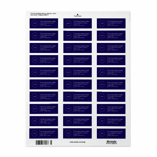  Professional Business Logo  Return Address Label (Vorne)
