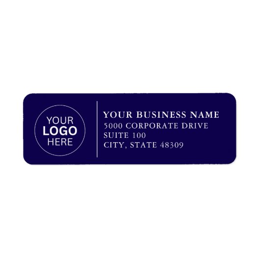 Professional Business Logo Return Address Label (Vorne)
