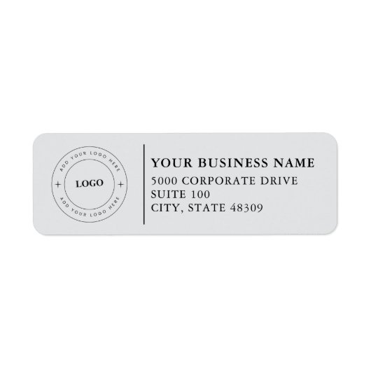  Professional Business Logo  Return Address Label (Vorne)