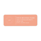 Professional Business Logo Return Address Label (Vorne)