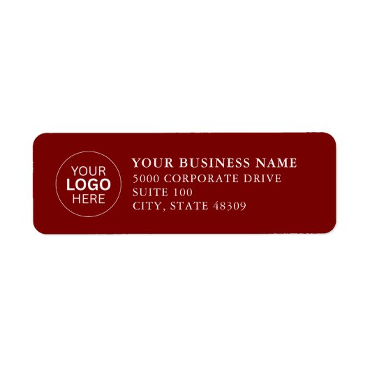  Professional Business Logo  Return Address Label (Vorne)