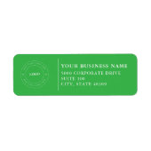  Professional Business Logo  Return Address Label (Vorne)