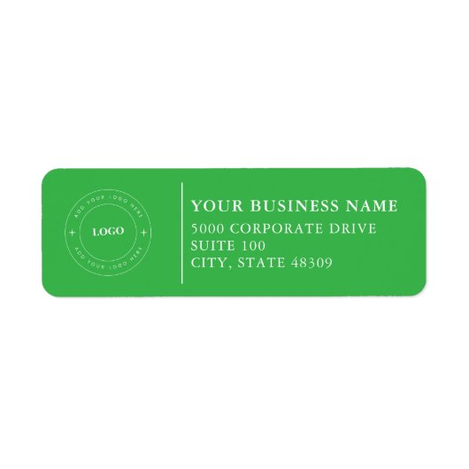 Professional Business Logo Return Address Label (Vorne)