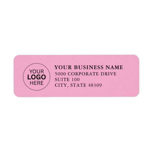  Professional Business Logo  Return Address Label (Vorne)
