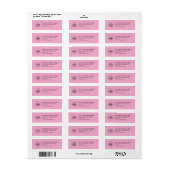  Professional Business Logo  Return Address Label (Vorne)