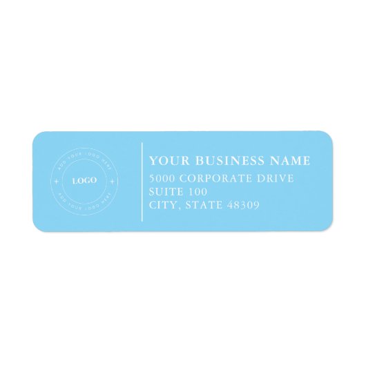 Professional Business Logo Return Address Label (Vorne)