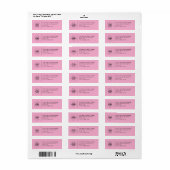 Professional Business Logo Return Address Labels (Vorne)