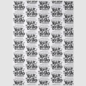 Professional Business Logo Text Promotional Retro Seidenpapier (Vorderseite)